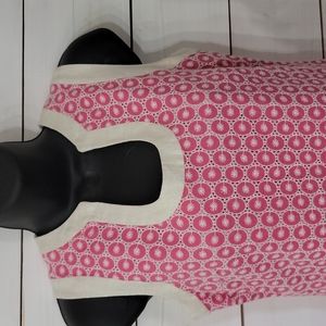 Size 4 Merona Collection retro look pink shify dress.